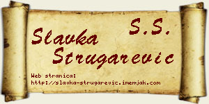 Slavka Strugarević vizit kartica